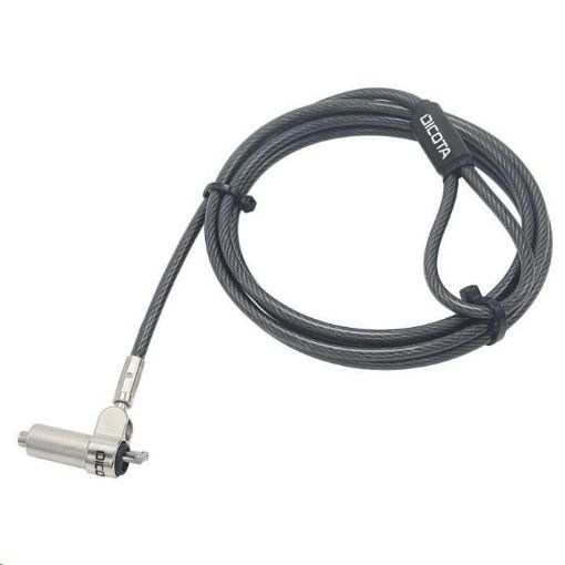 Obrázek EOL DICOTA Security Cable T-Lock Ultra Slim, masterkeyed, 3x7mm slot
