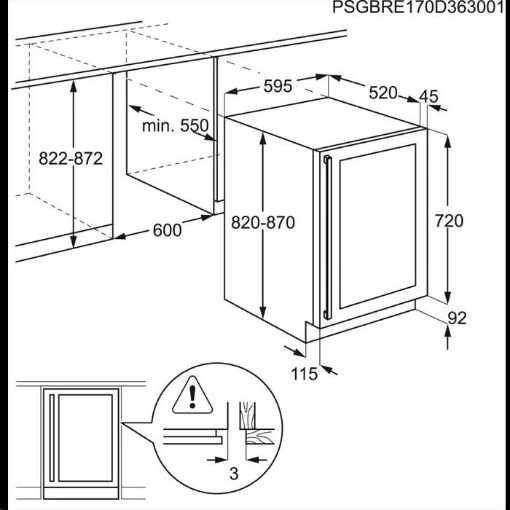 Obrázek AEG Mastery SWB66001DG VINOTÉKA VESTAVNÁ
