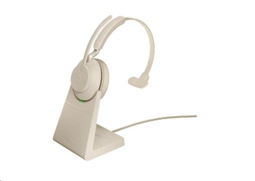 Obrázek Jabra náhlavní souprava se stojánkem Evolve2 65, Link 380a MS, mono, béžová