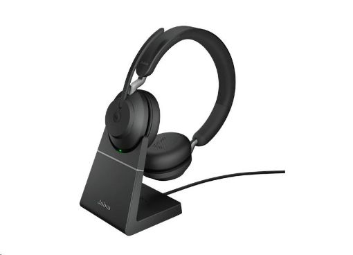 Obrázek Jabra náhlavní souprava se stojánkem Evolve2 65, Link 380c MS, stereo, černá