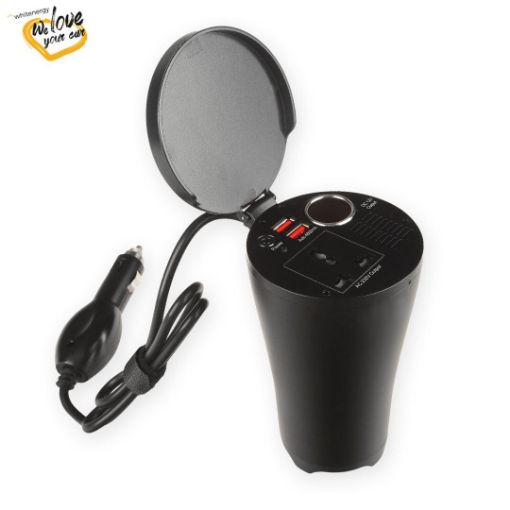 Obrázek WE měnič napětí CUP 150W 2x USB, CS 12-230V 4.8A