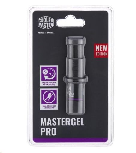 Obrázek Cooler Master termální pasta na CPU Master Gel Pro V2, tep. vodivost 8 W.m, 1.5ml, 4g, šedá