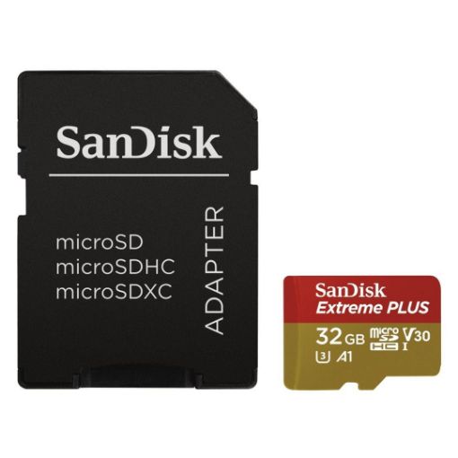 Obrázek SanDisk Extreme Plus microSDHC 32GB 100MB/s + ada