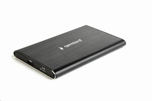 Obrázek GEMBIRD externí box (EE2-U3S-4) 2.5" zařízení, USB 3.0, SATA, broušený hliník, černá