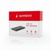 Obrázek GEMBIRD externí box (EE2-U3S-4) 2.5" zařízení, USB 3.0, SATA, broušený hliník, černá