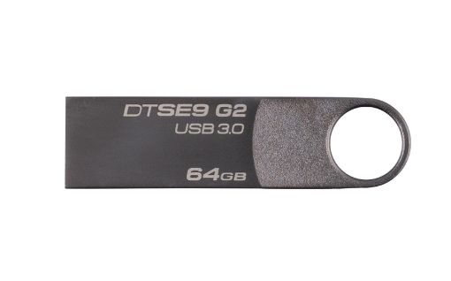 Obrázek KINGSTON 64GB USB 3.0 DataTraveler SE9 G2 Dark Nickel - read/write 200/50MB/s