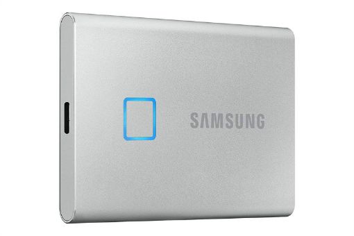 Obrázek Samsung Externí SSD disk T7 touch - 500 GB - stříbrný