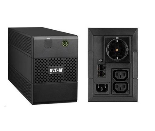 Obrázek Eaton 5E 850i USB DIN, UPS 850VA / 480 W, 2 zásuvky IEC, 1 zásuvka schuko