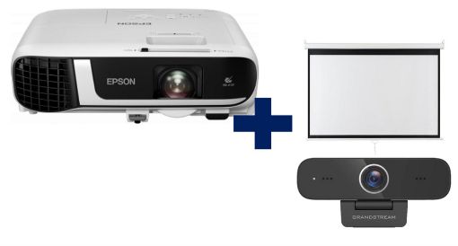 Obrázek 3LCD EPSON EB-FH52, 4000 Ansi, FullHD,16:9 + plátno zdarma + webkamera GUV3100 za 490Kč