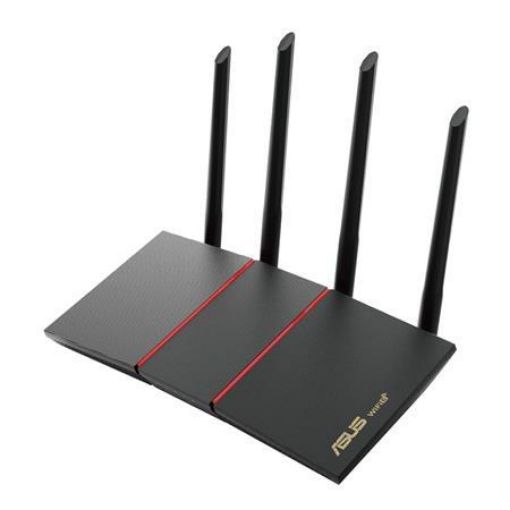 Obrázek ASUS RT-AX55, Dvoupásmový router AX1800 WiFi 6 (802.11ax) podporující technologie MU-MIMO a OFDMA