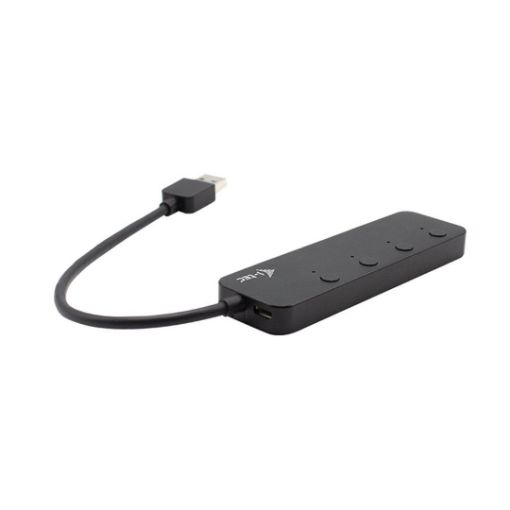 Obrázek iTec USB 3.0 nabíjecí HUB 4port s individuálními vypínači