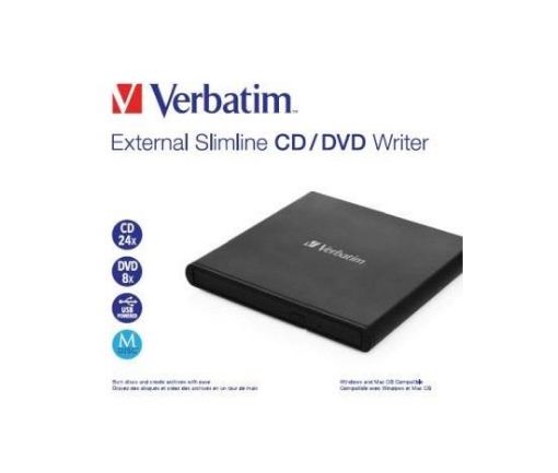 Obrázek VERBATIM externí mechanika Slimline CD/DVD Writer USB