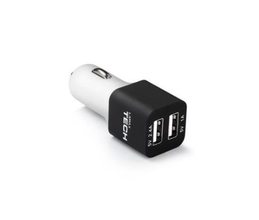 Obrázek LAMAX Tech USB Car Charger 3.4A - USB nabíječka do auta (2x USB) - černá/bílá