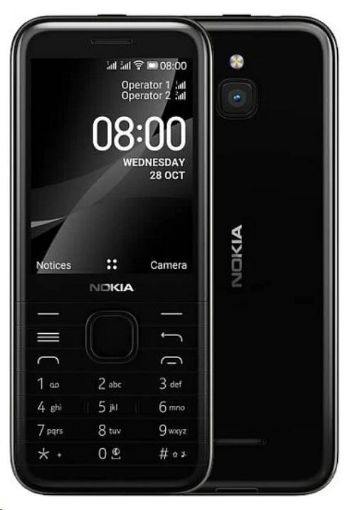 Obrázek Nokia 8000 4G (2021), Dual SIM, černá