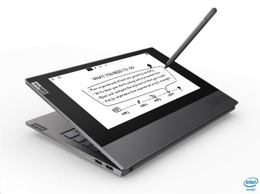 Obrázek LENOVO NTB ThinkBook Plus - i7-10510U@1.8GHz,13.3" FHD IPS mat+10.8" E Ink FHD Touch,16GB,512SSD,HDMI,USB-C,W10P,1r car