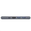 Obrázek Baseus HUB pro MacBook Pro 2* USB-C 7v1 (2* USB 3.0, USB-C PD, 4KHDMI, RJ45, microSD/SD čtečka karet), šedá