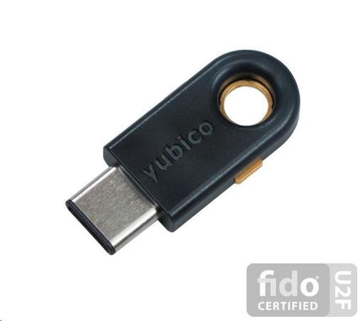 Obrázek YubiKey 5C - USB-C, klíč/token s vícefaktorovou autentizaci, podpora OpenPGP a Smart Card (2FA)