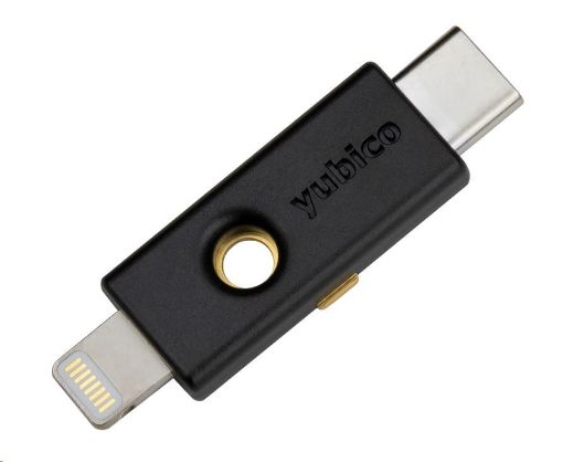 Obrázek YubiKey 5Ci - USB-C + Lightning, klíč/token s vícefaktorovou autentizaci, podpora OpenPGP a Smart Card (2FA)