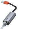 Obrázek Baseus Steel Cannon Series adaptér USB A Gigabit LAN RJ45 adaptér, šedá