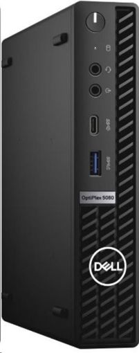 Obrázek DELL PC OptiPlex 5080 MFF/Core i5-10500T/8GB/256GB SSD/Integrated/TPM/WLAN + BT/Kb/Mouse/W10Pro/3Y ProSpt