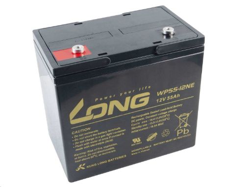 Obrázek Long 12V 55Ah olověný akumulátor DeepCycle AGM M6 (WP55-12NE)