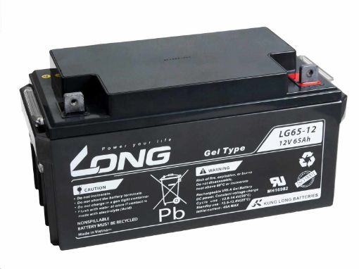 Obrázek Long 12V 65Ah olověný akumulátor M6 LongLife (WPL65-12AN)