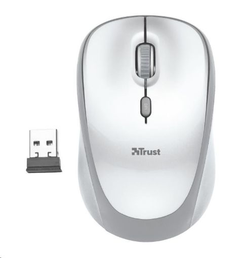 Obrázek TRUST Myš Yvi Wireless Mouse - white