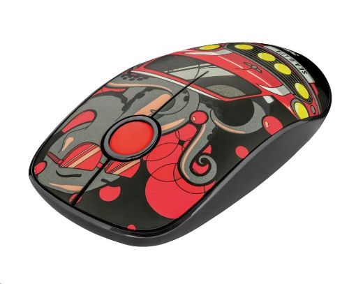 Obrázek TRUST Myš Sketch Wireless Silent Click Mouse - red