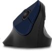 Obrázek CONNECT IT FOR HEALTH ergonomická vertikální myš, (+ 1x AA baterie zdarma), bezdrátová, modrá