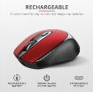 Obrázek TRUST bezdrátová Myš Zaya Rechargeable Wireless Mouse - red