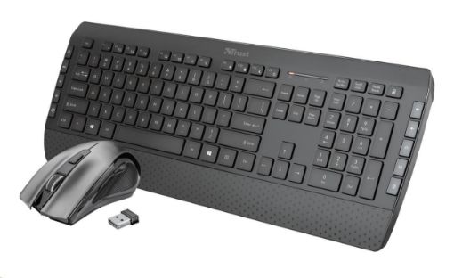 Obrázek TRUST set klávesnice + myš Tecla-2 Wireless Multimedia Keyboard with mouse CZ/SK