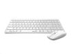 Obrázek RAPOO set klávesnice a myš 9300M, bezdrátová, Multi-Mode Slim Mouse, Ultra-Slim Keyboard, bílá