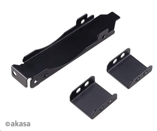 Obrázek AKASA držák PCI slotu, pro 80mm nebo 92mm ventilátor, černá