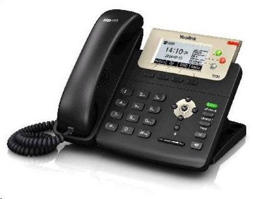 Obrázek Yealink SIP-T23G IP telefon, 2,8" 132x64 LCD,3 prog.tl.,2x 10/100/1000, PoE, 3x SIP, bez adaptéru