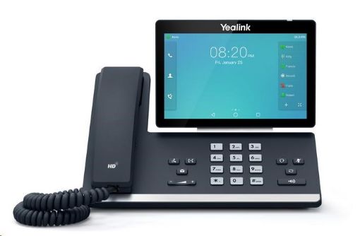 Obrázek Yealink SIP-T58A(NEW) IP telefon, 7" 1024x600 LCD,27 tl.,2x10/100/1000,Wi-Fi,Bluetooth, PoE,16xSIP, 2x USB, bez adaptéru