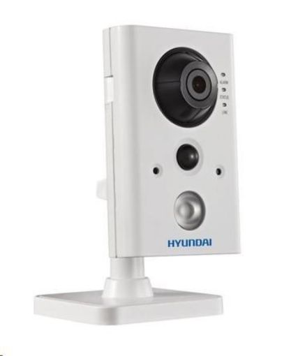 Obrázek HYUNDAI IP kamera 2Mpix, H.264, 25 sn/s, obj. 2,8mm (110°), PoE,audio,DI/DO, IR 10m, IR-cut,Wi-Fi,WDR 120dB, mSD, analyt