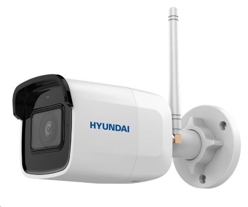 Obrázek HYUNDAI IP kamera 4Mpix, H.265+, 20 sn/s, obj. 2,8mm (110°), DC12V, audio in, IR 30m, IR-cut,Wi-Fi, WDR digit, mSD, IP66