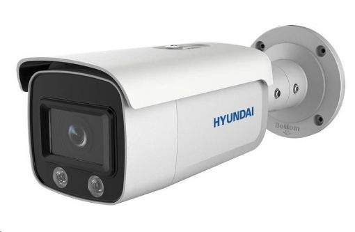 Obrázek HYUNDAI IP kamera 4Mpix, H.265+, 25 sn/s, obj. 4mm (95°), PoE, 30m bílé světlo, IR-cut, WDR 120dB, mSD, analytika, IP67