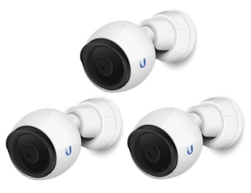 Obrázek UBNT UVC-G4-Bullet-3 [3-pack, 4Mpix, 24fps, H.264, 4mm, PoE, IR 5m, úhel záběru 86°]