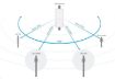 Obrázek MikroTik wAP 60Gx3 AP, RBwAPG-60ad-SA, 60GHz, L4, Access Point, až 8 klientů