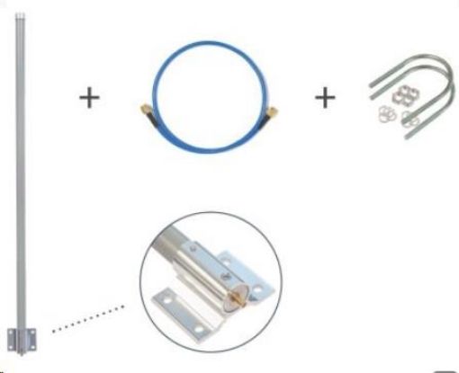 Obrázek MikroTik TOF-0809-7V-S1 - LoRa Omni Antenna Kit 6.5dBi 824-960MHz SMA samice konektor