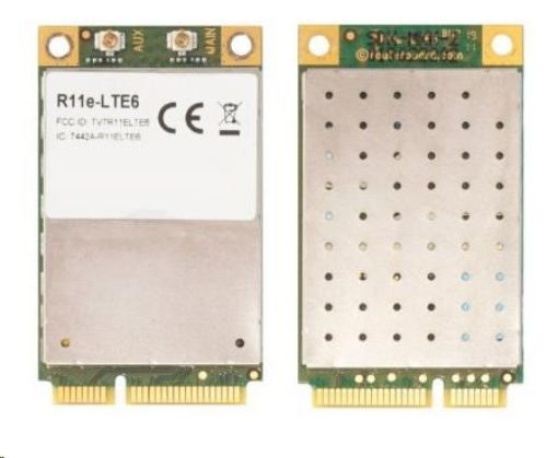 Obrázek MikroTik R11e-LTE6 - 2G/3G/4G/LTE miniPCi-e karta, 2x u.FL konektor