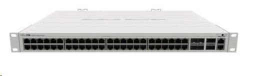 Obrázek MikroTik Cloud Router Switch CRS354-48G-4S+2Q+RM, 650MHz CPU, 64MB, 1x10/100, 48xGLAN, 4xSFP+, 2xQSFP, vč. L5