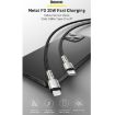 Obrázek Baseus Cafule Series nabíjecí / datový kabel USB-C na Lightning PD 20W 1m, zelená