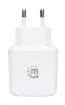 Obrázek MANHATTAN USB-A nabíječka QC 3.0 Wall Charger - 18 W, USB-A Quick Charge™ 3.0 Port up to 18 W, Europlug, bílá