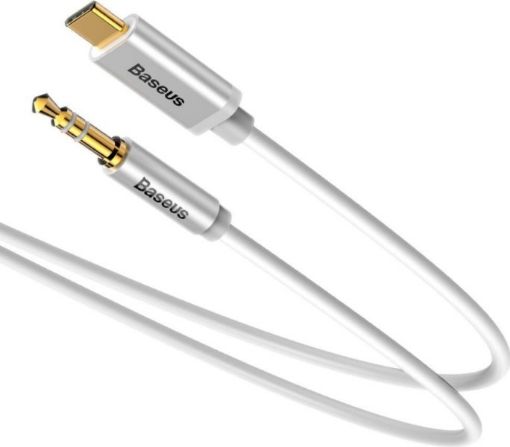 Obrázek Baseus Yiven Series audio kabel USB-C / 3,5mm Jack 1,2m, stříbrná