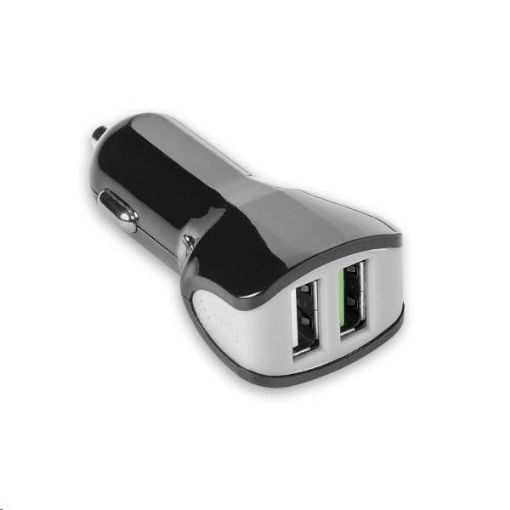 Obrázek Celly nabíječka do auta, 2x USB, 3,4 A, černá