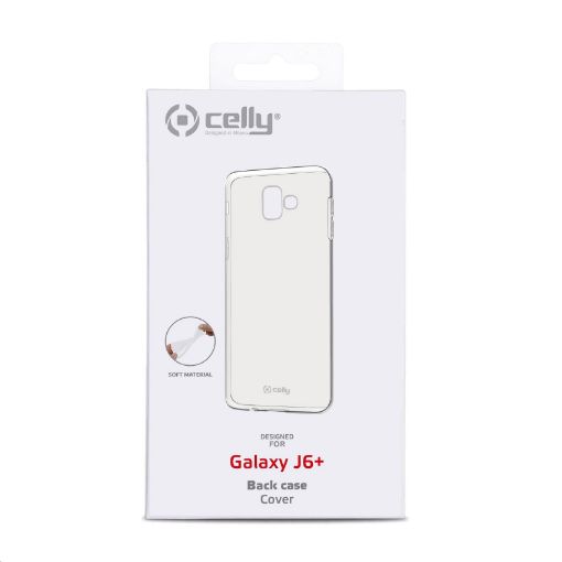 Obrázek Celly zadní kryt Gelskin pro Samsung Galaxy J6+, transparentní