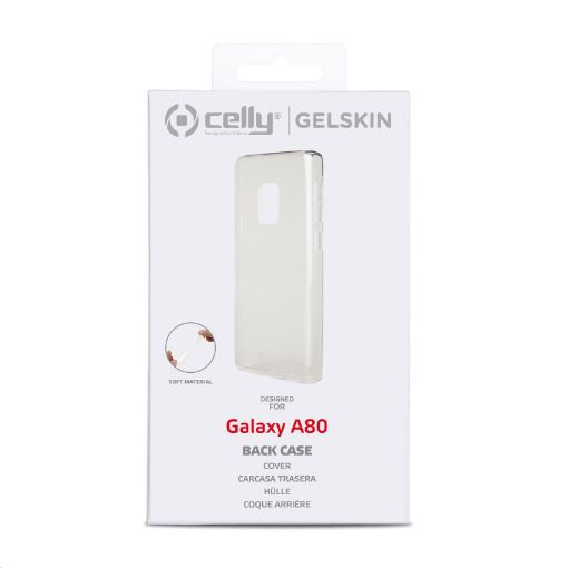 Obrázek Celly zadní kryt Gelskin pro Samsung Galaxy A80, transparentní