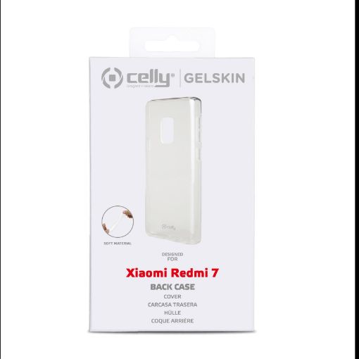 Obrázek Celly zadní kryt Gelskin pro Xiaomi Redmi 7, transparentní